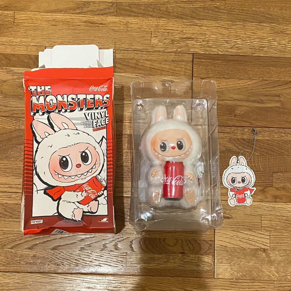 Labubu Coca Cola The Monsters Vinyl Figure - Red and White